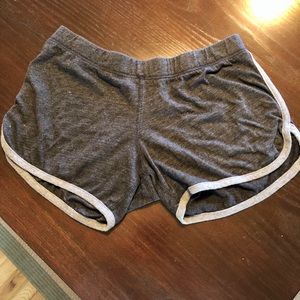 Shop Bop fuzzy shorts, size medium Dark Grey, run